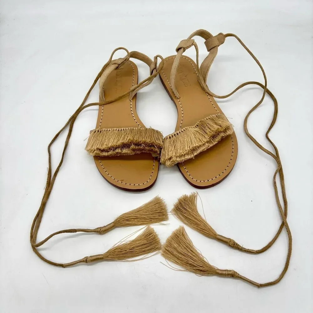 Mystique Ankle Tie Tassle Sandal